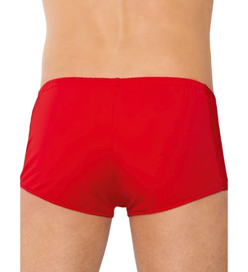 Czerwone siateczkowe bokserki M zdjęcie 3