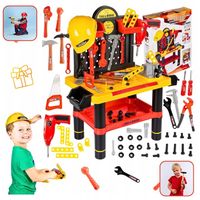 WARSZTAT EDUKACYJNY MAŁEGO MAJSTERKOWICZA DLA DZIECI + NARZĘDZIA AKCESORIA