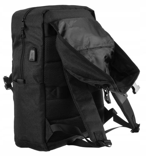 duży plecak z miejscem na laptopa i portem usb - david jones na Arena.pl