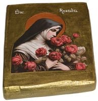Ikona Święta Rozalia patronka chroniąca od zarazy i chorób zakaźnych