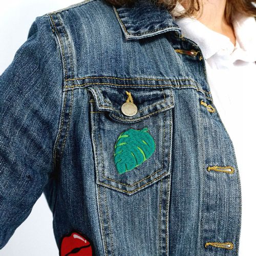 NASZYWKA naprasowanka liść monstera na Arena.pl