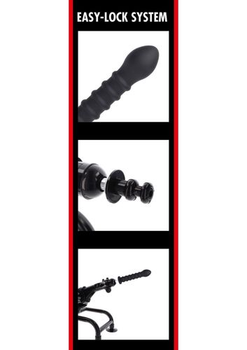 ribbed dong easy-lock 19 cm black na Arena.pl