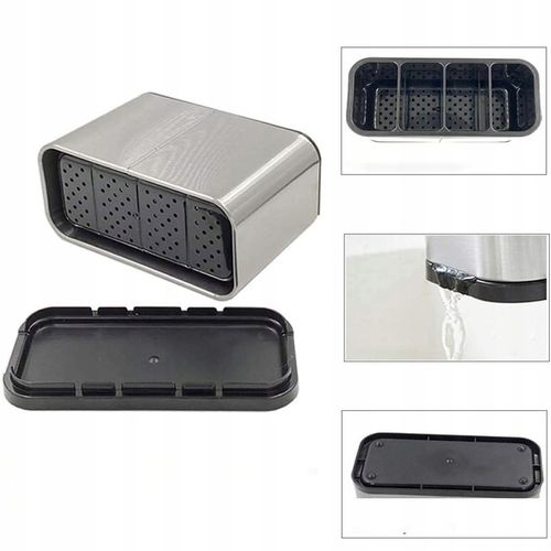 OCIEKACZ NA SZTUĆCE PRZYBORY SUSZARKA POJEMNIK ORGANIZER SREBRNY Z na Arena.pl