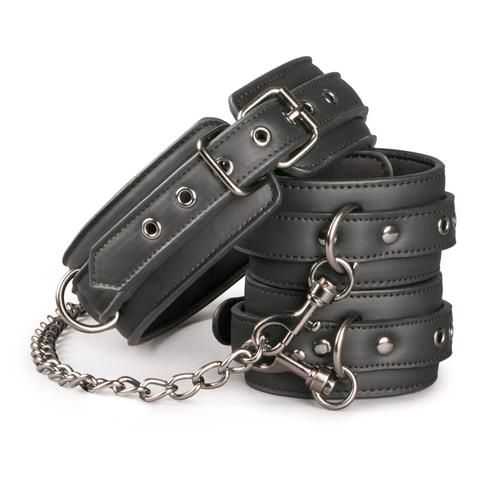 Kajdanki-Leather Collar With Anklecuff zdjęcie 1