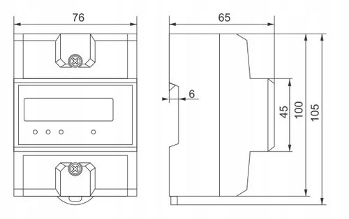 Licznik ZUŻYCIA ENERGII PRĄDU 3-Fazowy 80A WZE-3 F&F na Arena.pl