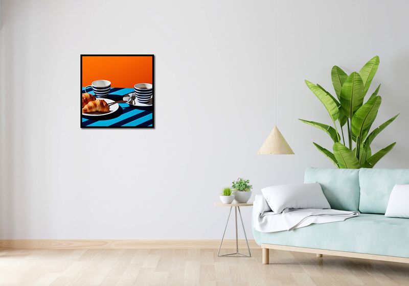 Plakat 60x60cm Croissanty zdjęcie 4