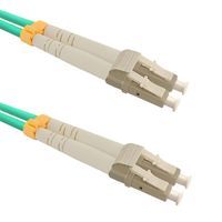 2X Patchcord światłowodowy Qoltec LC/UPC-LC/UPC 10 m OM4 Duplex