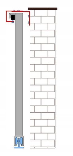 Uchwyt kątownik rolki prowadzącej bramy przesuwnej ocynk+lakier na Arena.pl