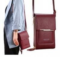 TOREBKA MINI KOPERTÓWKA PORTFEL ORGANIZER BORDOWY