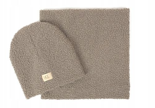 KOMPLET zimowy damski CZAPKA i KOMIN szal MODNY BARANEK BUKLA NOWE KOLORY na Arena.pl