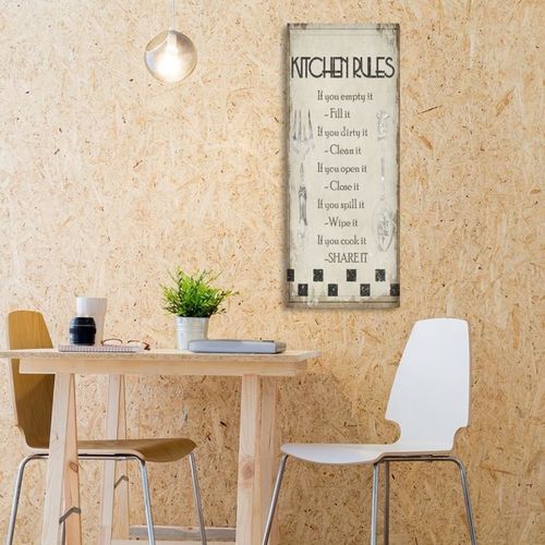 Obraz na płótnie - Canvas, Kitchen rules 25x70 na Arena.pl
