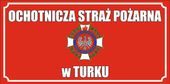 Tablica Szyld Ochotnicza Straż Pożarna OSP 1x0,5m
