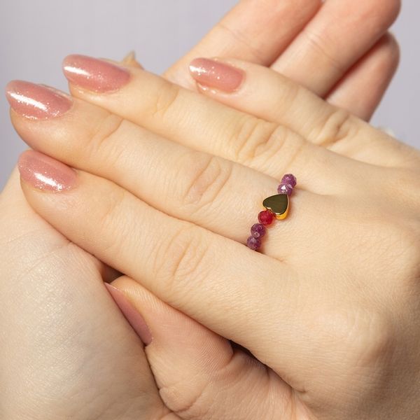 PIERŚCIONEK RUBIN - rozmiary - kamień naturalny - PREZENT Pasja zdjęcie 5