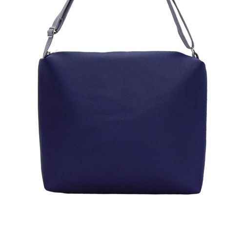 Torebka Na Ramię z Motywem Dziewczyny z Wiolonczelą i Granatową Ekoskórą – Handmade na Arena.pl