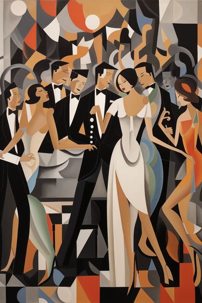 Plakat 20x30cm Bal w Art Deco zdjęcie 1