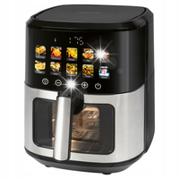 FRYTKOWNICA BEZTŁUSZCZOWA Z OKNEM AIR FRYER 6,5L AIRFRYER 1700W MOCNA