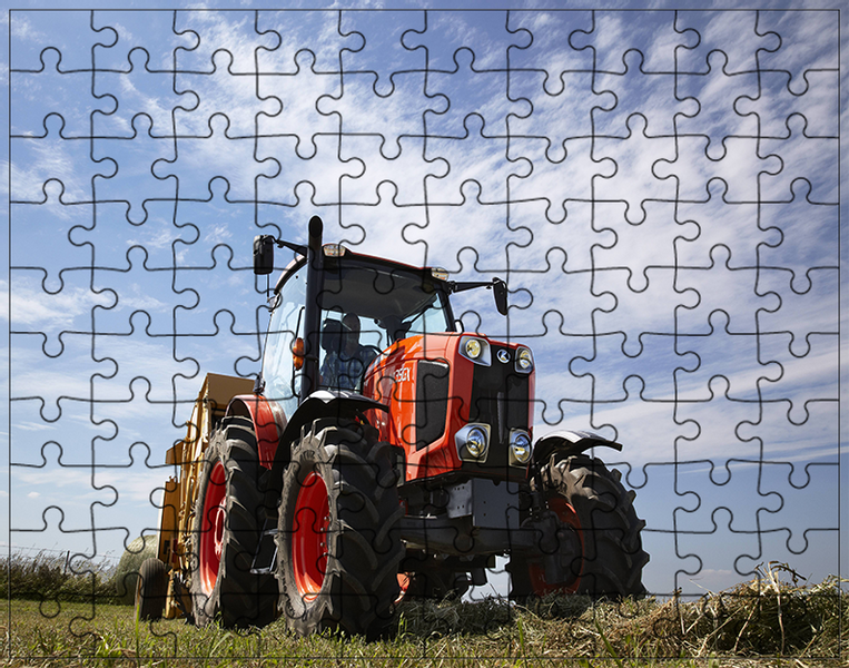 Puzzle Traktor Ciągnik zdjęcie 1