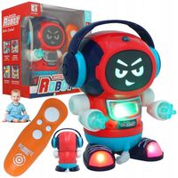 TAŃCZĄCY ROBOT NA BATERIE DLA DZIECI ZDALNIE STEROWANY MUZYKA ŚWIATŁA PILOT