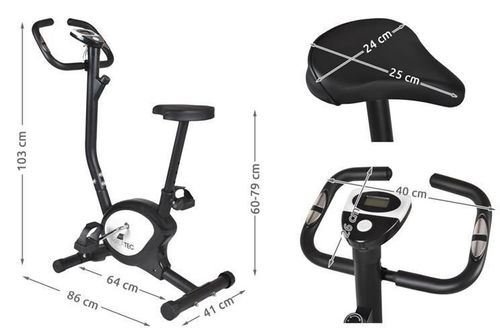 Rower stacjonarny - mechaniczny czarny na Arena.pl