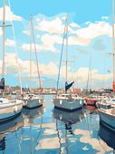 Plakat 15x20cm Kubistyczna Marina