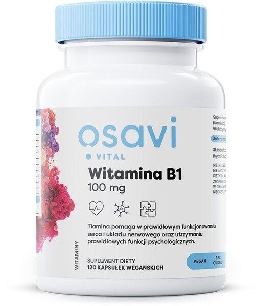 OSAVI Witamina B1 100 mg (120 kaps.) zdjęcie 1