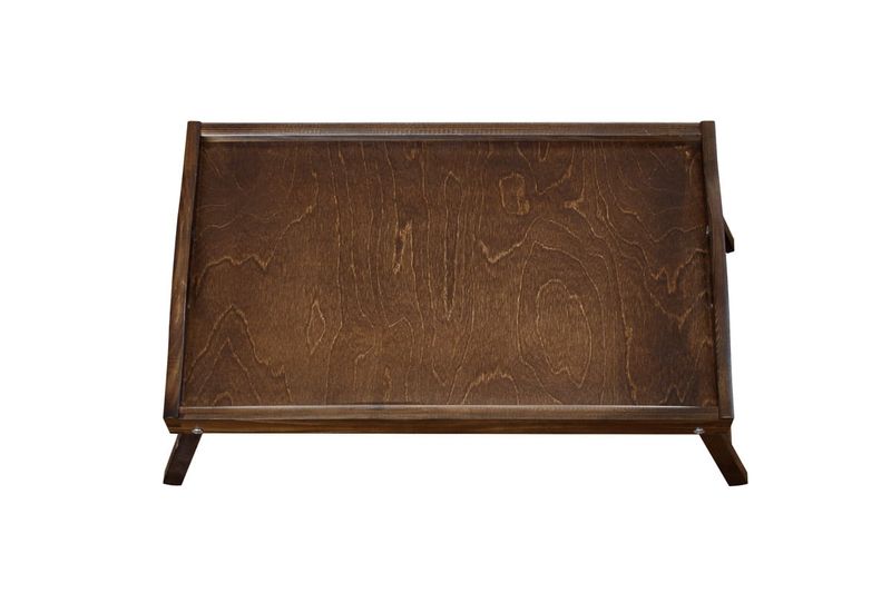Taca, stolik śniadaniowy - ciemnobrązowy zdjęcie 5