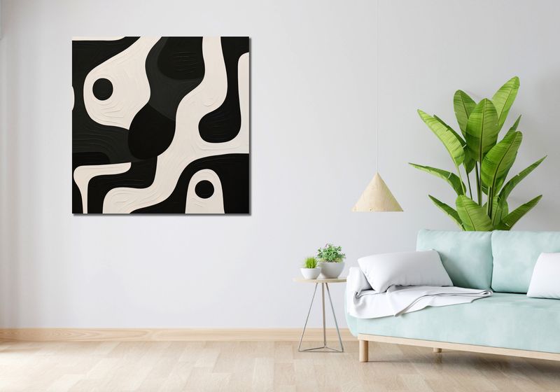 Obraz 100x100cm Kontrastowa Harmonia zdjęcie 2