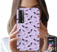 ETUI DO HUAWEI P SMART 2021 - MODNE WZORY WIDŁY SERCA KOKARDKI KOKARDA