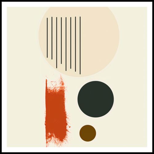 Plakat 80x80cm Symetryczna Struna na Arena.pl