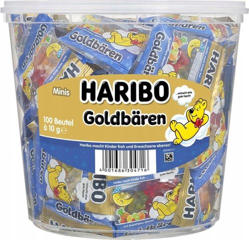 HARIBO GUTE-NACHT GOLDBÄREN MINIS 100 OP. 1000G ŻELKI Z NIEMIEC na Arena.pl