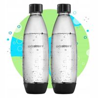 ZESTAW Butelki SodaStream Fuse 2x1L DWUPAK czarne | DO ZMYWARKI