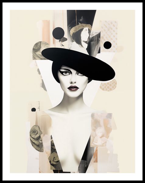 Plakat 50x65cm Portret en Décalage zdjęcie 3