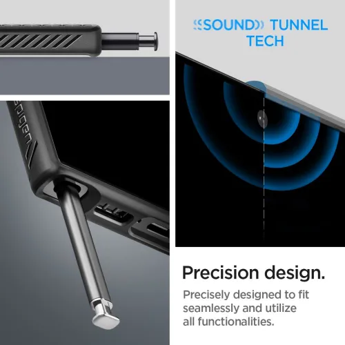 Etui Spigen Liquid Air na Samsung Galaxy S23 Ultra - czarny mat na Arena.pl