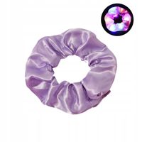 FROTKA OPASKA DO WŁOSÓW GUMKA LED Świecąca na IMPREZĘ GLOW PIĘKNA Fioletowa