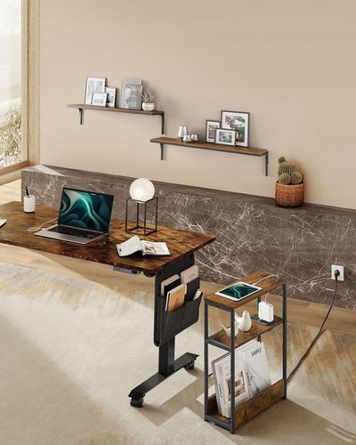 SZAFKA NOCNA STOLIK NOCNY DO SYPIALNI LOFT 48X58X18 CM SYPIALNIA WĄSKA na Arena.pl