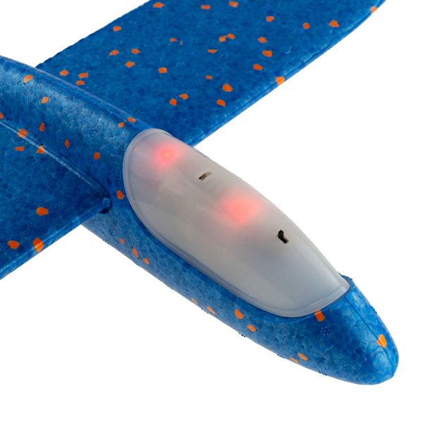 SAMOLOT STYROPIANOWY LED LIGHT niebieski rzutka zdjęcie 7