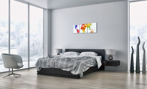 Obraz Na Płótnie - Mapa Kontynent - 90X30 Cm - Ca90X30-2799 na Arena.pl