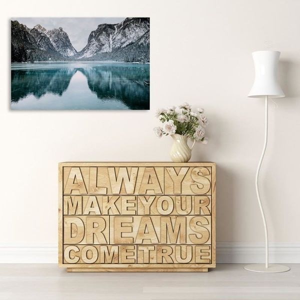 Emaga Obraz na płótnie, Góry krajobraz - 90x60 zdjęcie 2