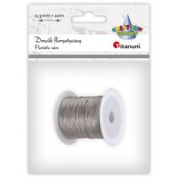 drucik florystyczny 0,3mmx20m srebrny titanum