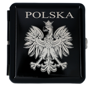 Papierośnica z Gotowym Grawerem Godła Polski