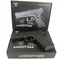 METALOWY TWARDY PISTOLET NA KULKI GLOCK IMITACJA BRONI + 500 KULEK GRATIS