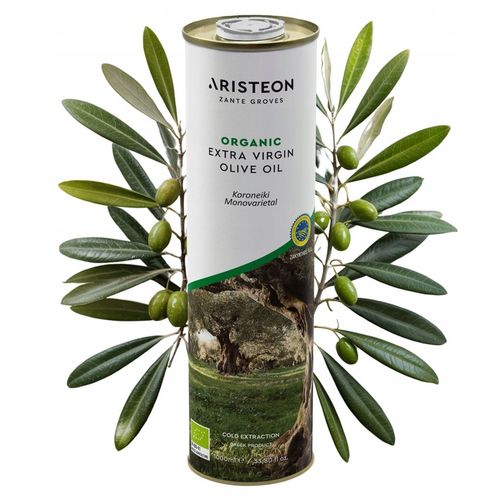 Oliwa z oliwek BIO extra virgin GRECKA 1 litr TŁOCZONA NA ZIMNO Aristeon na Arena.pl