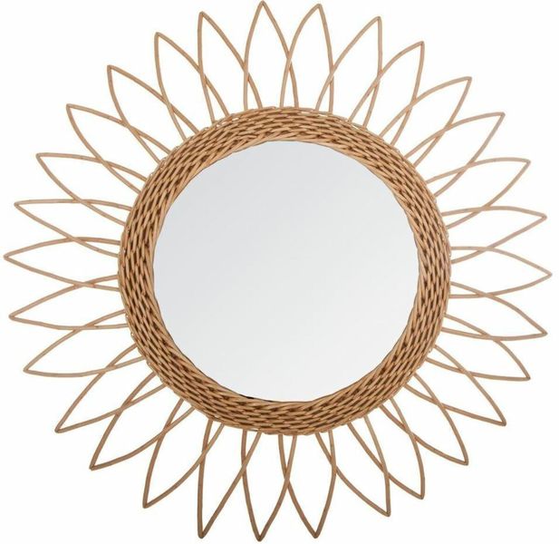 Lustro rattanowe Flowi 50cm zdjęcie 1