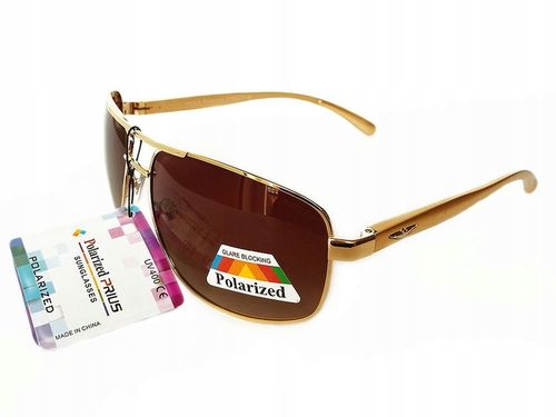 OKULARY MĘSKIE POLARYZACYJNE AVIATOR FLEKS ETUI na Arena.pl