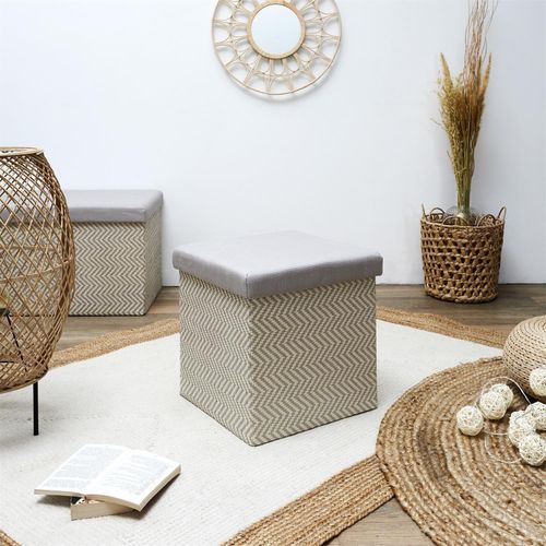 Pufa Intesi Vels Boho szaro beżowa na Arena.pl