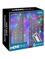 Lampki kurtyna świetlna 300LED Multi