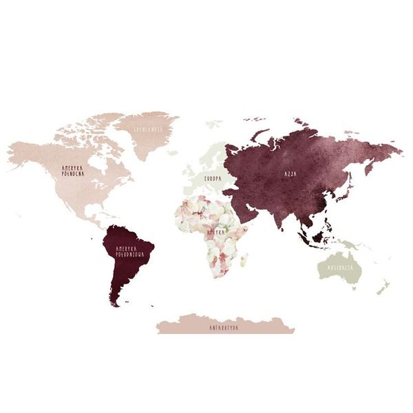 Naklejka Mapa Świata DK337 XL zdjęcie 3