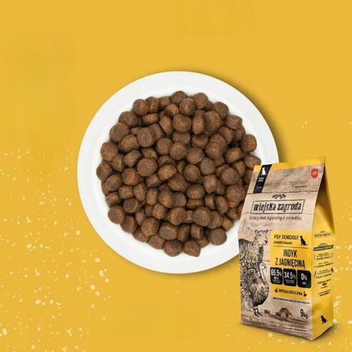 Wiejska Zagroda Karma sucha dla psa INDYK z JAGNIĘCINĄ Średnie rasy M 20kg na Arena.pl