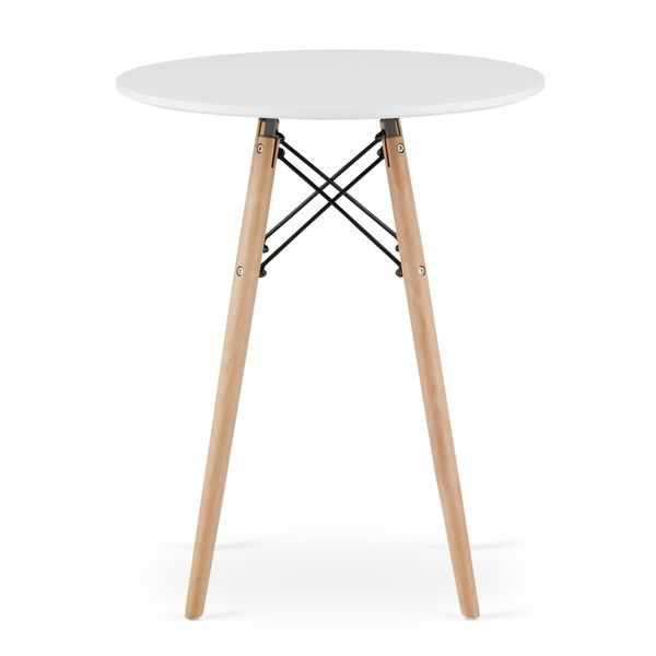 Stół TODI Okrągły 60cm - biały zdjęcie 3