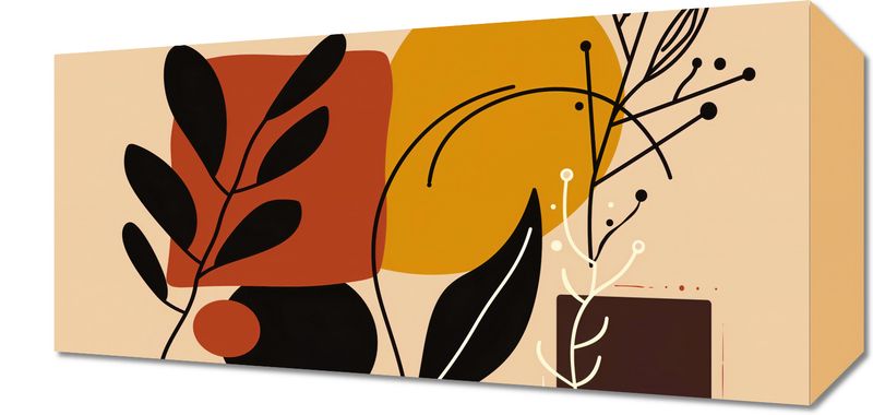 Obraz 40x20cm Ciepłe Kontury zdjęcie 1